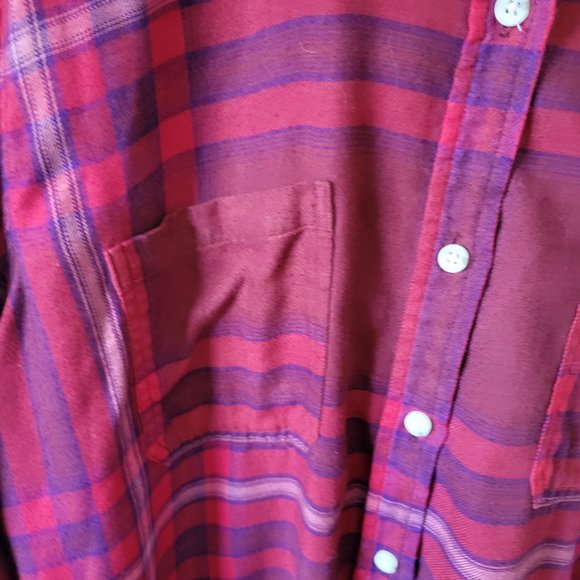 Massimo Plaid flannel top - Picture 3 of 3